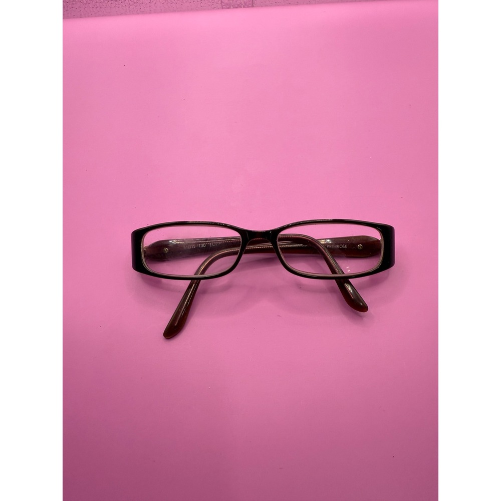 Chic Brown & Gold Decorative Eyeglasses Frames Primrose 51015 130